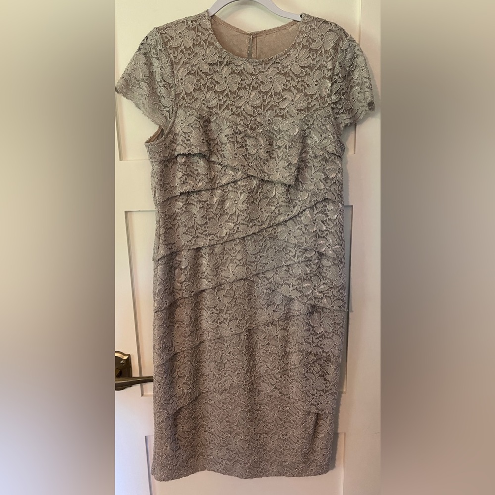Lace overlayed dress